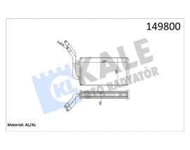 KALORIFER RADYATORU TRANSIT TURBO 96 99 TRANSIT V184 2.0TDCI 2.4TDCI 01 06 2 SIRA ALB