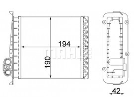 KALORİFER RADYATÖRÜ VOLVO 850 91-96 C70 98-05 S70 97-00 V70 97-00