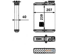 KALORİFER RADYATÖRÜ VOLVO S60 2.0T 2.4 01 S80 98-06 V70 00 XC70 00 XC90 02 812328
