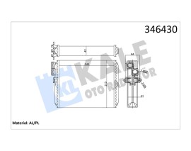 KALORİFER RADYATÖRÜ VOLVOS60 2.0T 2.4 01 S80 98-06 V70 00 XC70 00 XC90 02 812328