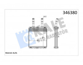 KALORİFER RDAYATÖRÜ BRAZİNG ACCENT 94-99 -GETZ 1.3 02-06 167x165x26