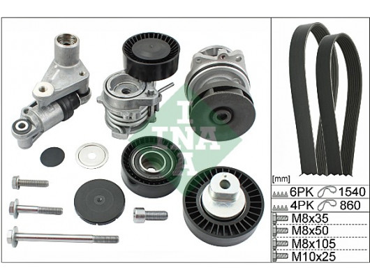 KANALLI KAYIS SET DEVIRDAIM 2 KAYIS GERGI TAMIR TAKIM SETI BMW M52 M54 E46 E39 E53