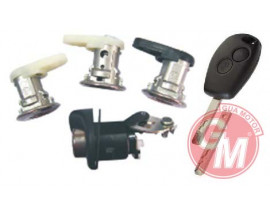 KAPI KİLİTİ FİŞEK TK 4 lü SET KUMANDALI ANAHTAR İLE RENAULT D.LOGAN 2007-