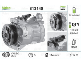 KLIMA KOMPRESOR VOLVO XC60 2008 S80 II 2.5 T 10 12 V70 III D3 07 15 XC60 I SUV D5 AWD 08 10 XC70 II D5 AWD 07 09