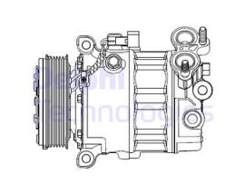 KLIMA KOMPRESORU FORD FOCUS III 11 1.6 TDCI MONDEO IV 07 14 1.6 TDCI VOLVO V60 I 10 V40 10 V50 10 S60 II 10 S40 II 10 C30 10 1.6D D 4162 T