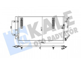 KLİMA KONDENSERİ A4-A5-A6-A7-Q5 AL/AL 645x344x16