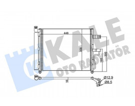 KLİMA KONDENSERİ ACCENT-ACCENT II AL/AL 448x370x16