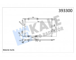 KLİMA KONDENSERİ ASTRA G-ZAFIRA 1.2 16V-1.4 16V-1.6 16V-1.8 16V-2.0 16V AL/AL 580x378x16