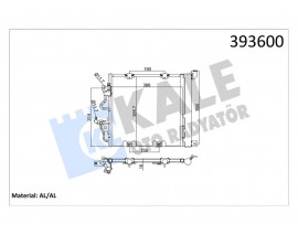 KLİMA KONDENSERİ ASTRA H L48 -ZAFIRA B A05 AL/AL 405x385x18