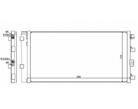 KLİMA KONDENSERİ BRAZİNG DACIA DUSTER 1.5 DCİ 2010 656x319x16