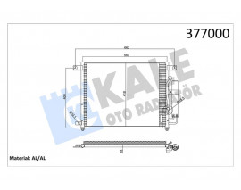KLİMA KONDENSERİ CHEVROLET AVEO-KALOS 1.4i 16V 02 AL/AL 560x457.5x18