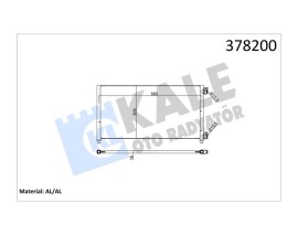 KLİMA KONDENSERİ DOBLO 01 IDEA 04 PUNTO 03 YPSILON 06-11 1.3 JTD-1.9JTD AL/AL 605x305x16