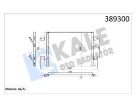 KLİMA KONDENSERİ DUSTER 10 SANDERO 08 LOGAN 10 1.2 16V-1.4-1.6-1.5DCI AL/AL 502x390x16