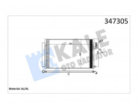 KLİMA KONDENSERİ EGEA-FIAT 500 1.4 AL-PL-BRZ 2015