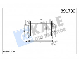 KLİMA KONDENSERİ GETZ AL/AL 540x345x18