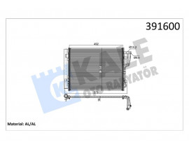 KLİMA KONDENSERİ HYUNDAI İ30-İ30 CW-KIA CEED-CEED SW-PRO CEED AL/AL 512x391x16