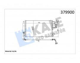 KLİMA KONDENSERİ HYUNDAI SONATA 2.4-3.3 05 TUCSON-SPORTAGE 2.0 CRDİ-2.7 04-10 AL/AL 610x375x16