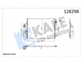 KLİMA KONDENSERİ KURUTUCU İLE CLIO II-KNG 97-01 1-2-1.4-1.5DCI-1.6-1.9 514x376x16