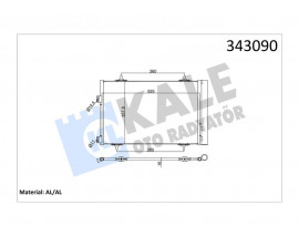 KLİMA KONDENSERİ RADYATÖRÜ PEUGEOT P508 10 CITROEN C5 10 1.6 HDI DV6 THP-VTI EP6 AL-AL