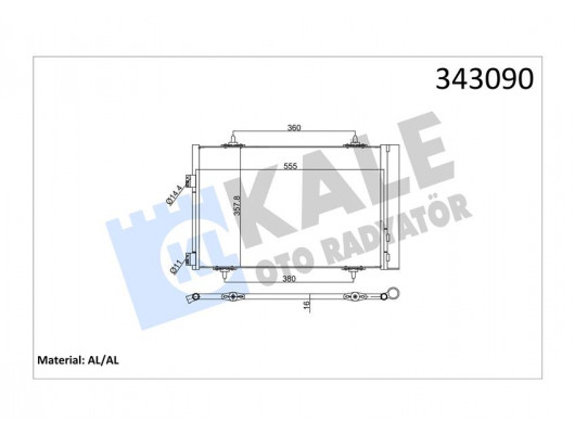 KLİMA KONDENSERİ RADYATÖRÜ PEUGEOT P508 10 CITROEN C5 10 1.6 HDI DV6 THP-VTI EP6 AL-AL