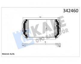 KLİMA KONDENSERİ TOYOTA CARINA E - SALOON-SPORTSWAGON AL-AL