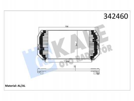 KLİMA KONDENSERİ TOYOTA CARINA E - SALOON-SPORTSWAGON AL-AL
