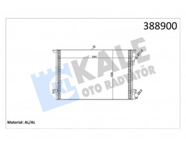 KLİMA KONDENSERİ VECTRA C-SIGNUM-FIAT CROMA AL/AL 640x408x16