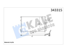 KLİMA KONDENSERİ VOLVO C30-C70 II CONVERTİBLE-S40 II-V50 AL-AL