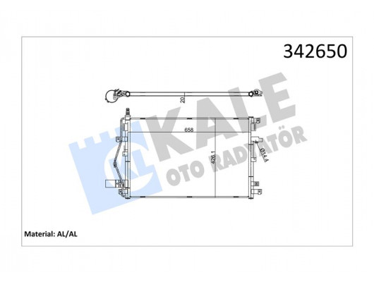 KLİMA KONDENSERİ VOLVO XC90 I 2.5T T6 V8 D5 00-14 AL-AL