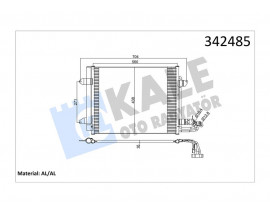 KLİMA KONDENSERİ VW CADDY III BOX-ESTATE-TOURAN AL-AL