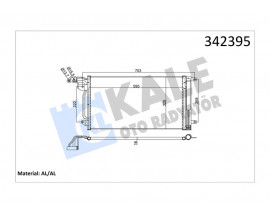 KLİMA KONDENSERİ VW POLO-AUDI A1-A1 SPORTBACK-SEAT IBIZA V-TOLEDO IV AL-AL