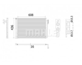 KLIMA RADYATORU 306D1 M62 B44 RANGE ROVER 3 VOGUE L322 02 15