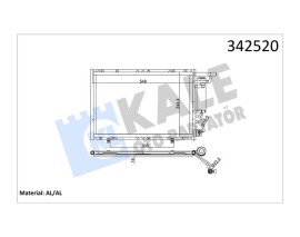 KLIMA RADYATORU FIESTA VI 1.25 16V 1.4TDCI 1.4 16V 1.6 16V 08 B MAX 1.5TDCI 1.6TCI 12
