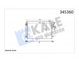 KLIMA RADYATORU KONDANSER FIAT 500 PANDA 12 1.2 1.4 1.3JTD MULTIJET FORD KA 1.2 1.3TDCI 08 542 369 16