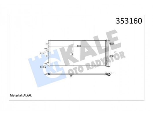 KLIMA RADYATORU KONDANSER MONDEO 14 1.0-1.5 ECOBOOST 1.5 TDCI 2.0 TDCI