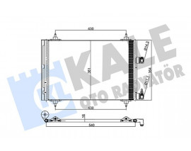 KLİMA RADYATÖRÜ KONDENSER PEUGEOT P307-P307 SW CITROEN C4-C5 2.0 HDI 01- AL/AL