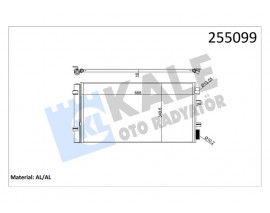 KLİMA RADYATÖRÜ KONDENSER RENAULT FLUENCE 09 MEGANE III 09 SCENIC III 09 1.2TCe 1.5dCi 1.6 1.9dCi 2.0 MÜŞÜRSÜZ