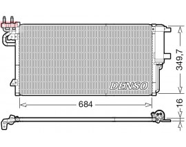 KLIMA RADYATORU KONDENSERİ FOCUS III 11 C-MAX II 15 KUGA 13 TOURNEO CONNECT 18 1.5 ECOBOOST 88K W 120PS KURUTUCU İLE BRAZING AL-AL 706X367X16