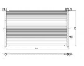 KLİMA RADYATORU KONDENSERİ FORD MONDEO 1.8İ-2.0İ-2.0-2.2TDCI-2.5İ-3.0İ 01 07 670X361X16 OTO.-MEK.