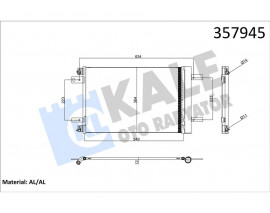KLİMA RADYATÖRÜ KONDENSERİ OPEL ASTRA L-GRANDLAND-VIVARO C-ZAFIRA LIFE PEUGEOT P3008 II-P308 II- P5008 II-P508 EXPERT IVPARTNER-C4 PICASSO-JUMPY IV-PARTNER-BERLINGO 1.2-1.5-1.6-2.0 HDI-PureTech-THP
