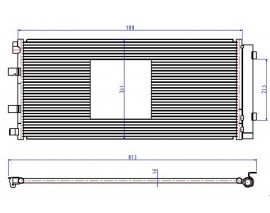 KLİMA RADYATORU KONDENSERİ RENAULT MASTER III 10 OPEL MOVANO B 10 2.3dCi