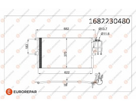 KLİMA RADYATÖRÜ KONDENSERİ VECTRA B 95-02