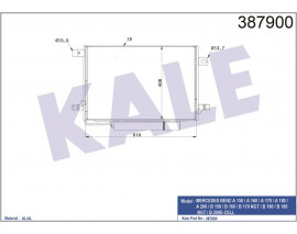 KLIMA RADYATORU MERCEDES W169 W245