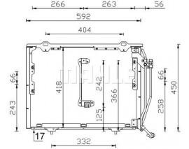 KLIMA RADYATORU MERCEDES W202 S202 C208 A208