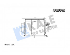 KLIMA RADYATORU MONDEO IV S MAX 07 / GALAXY 1.6 / 1.8 / 2.0 / 2.0TDCI 07 / LANDROVER FREELANDER 2.2T