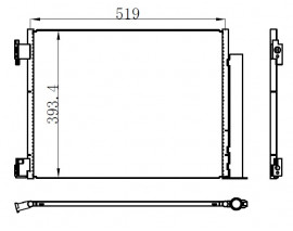 KLIMA RADYATÖRÜ RENAULT CLIO V 19 CAPTUR II 20 NISSAN JUKE F16 19 MICRA V K14 16 1.0TCE 1.3TCE 1.5dCi 519x393x12