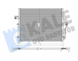 KLİMA RADYATÖRÜ SSANGYONG ACTYON I ACTYON SPORTS I 2.0XDİ 06 KYRON 2.0XDİ 05 14 REXTON REXTON II 2 .7XDİ 04 RODIUS I 2.7XDİ 05 KURUTUCUSUZ BRAZING AL-AL 600X456.6X16