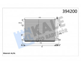 KLİMA RADYATÖRÜ VOLVO S60 I 01-10 -S80 I 98-06 -V70 II 99-07 XC70 02-07 632X440X16 TÜPSÜZ