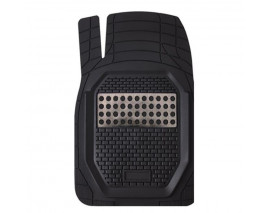 KNK PASPAS HASIRLI PLUS KULAKLI PASPAS KROMLU SİYAH KROM KIRMIZI ÖN : 73cmX51cm ARKA: 48cmX50cm