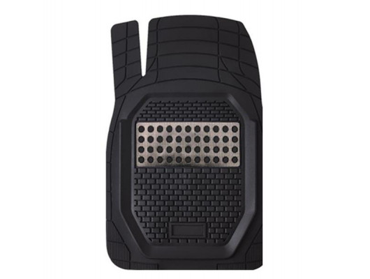 KNK PASPAS HASIRLI PLUS KULAKLI PASPAS KROMLU SİYAH KROM KIRMIZI ÖN : 73cmX51cm ARKA: 48cmX50cm